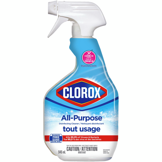 CLOROX Nettoyant désinfectant tout usage en vaporisateur 946 ml