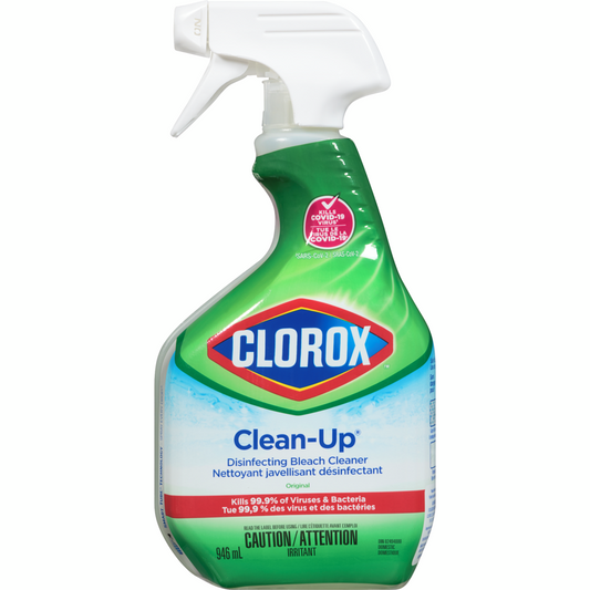 CLOROX Nettoyant javellisant désinfectant Clean-Up au parfum frais en vaporisateur 946 ml