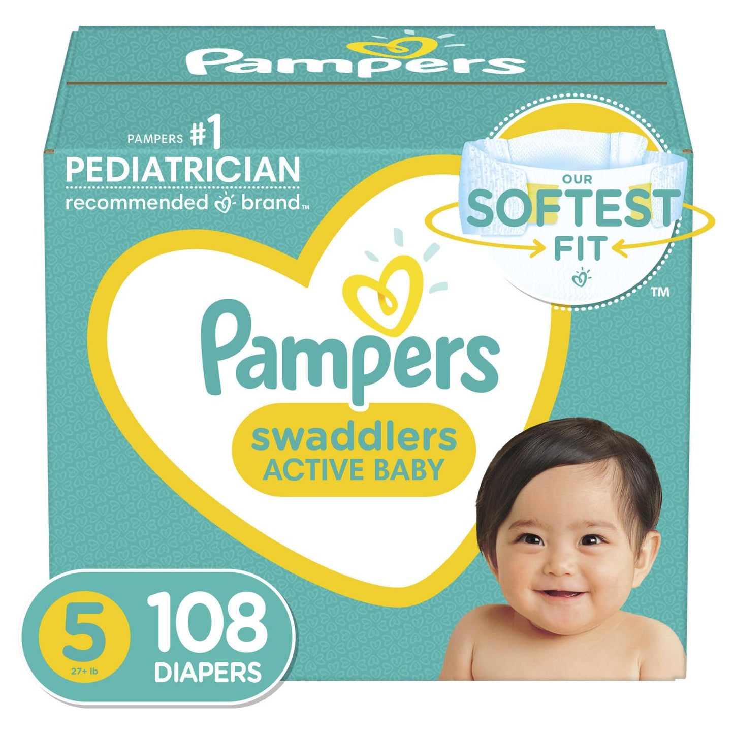 Couches Pampers Swaddlers, format super économique Pampers taille 5