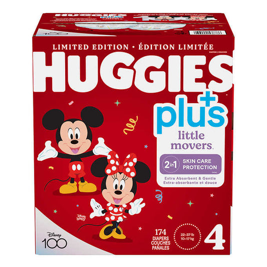 Huggies - Couches Little Movers Plus, taille 4