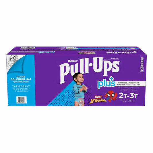 Sous-vêtements d’entrainement Pull-Ups Plus Huggies, 2T à 3T pour garçons, Paquet de 128