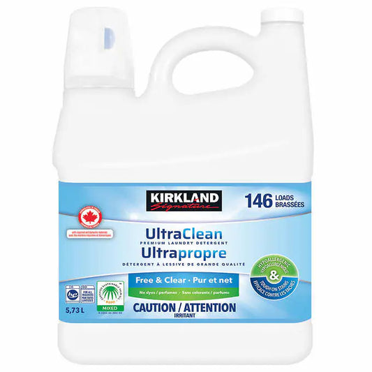 Kirkland Signature - Pur et net ultrapropre détergent à lessive liquide, 146 brassées