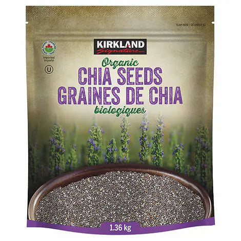 Kirkland Signature - Sac de graines de chia biologiques de 1,36 kg