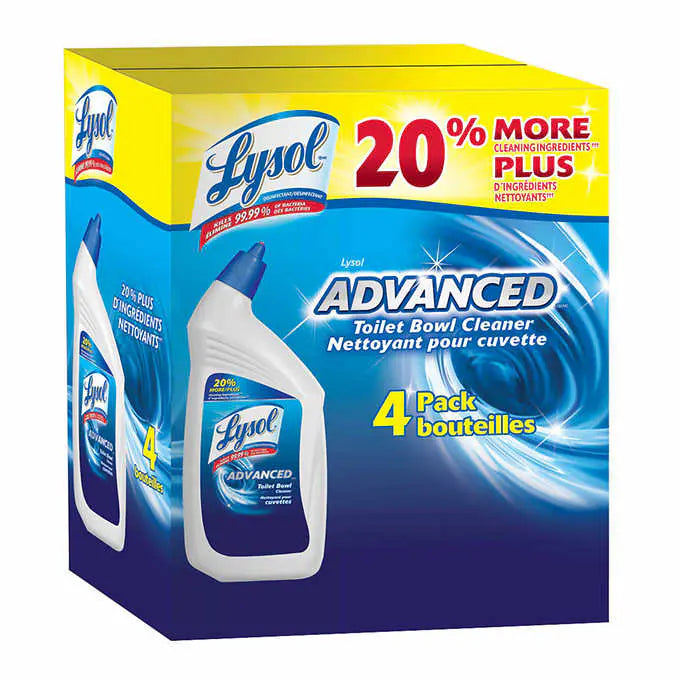 Lysol Advanced - Nettoyant pour cuvettes, 4 × 946 ml